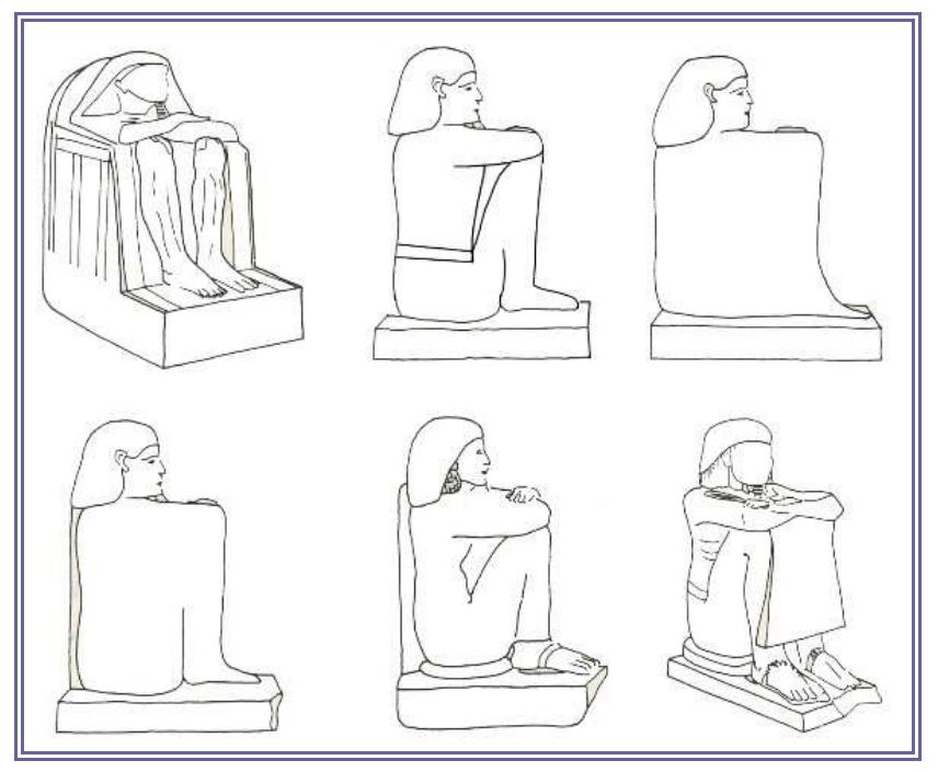 Varieties of block statue types. figure 2. basic shapes of