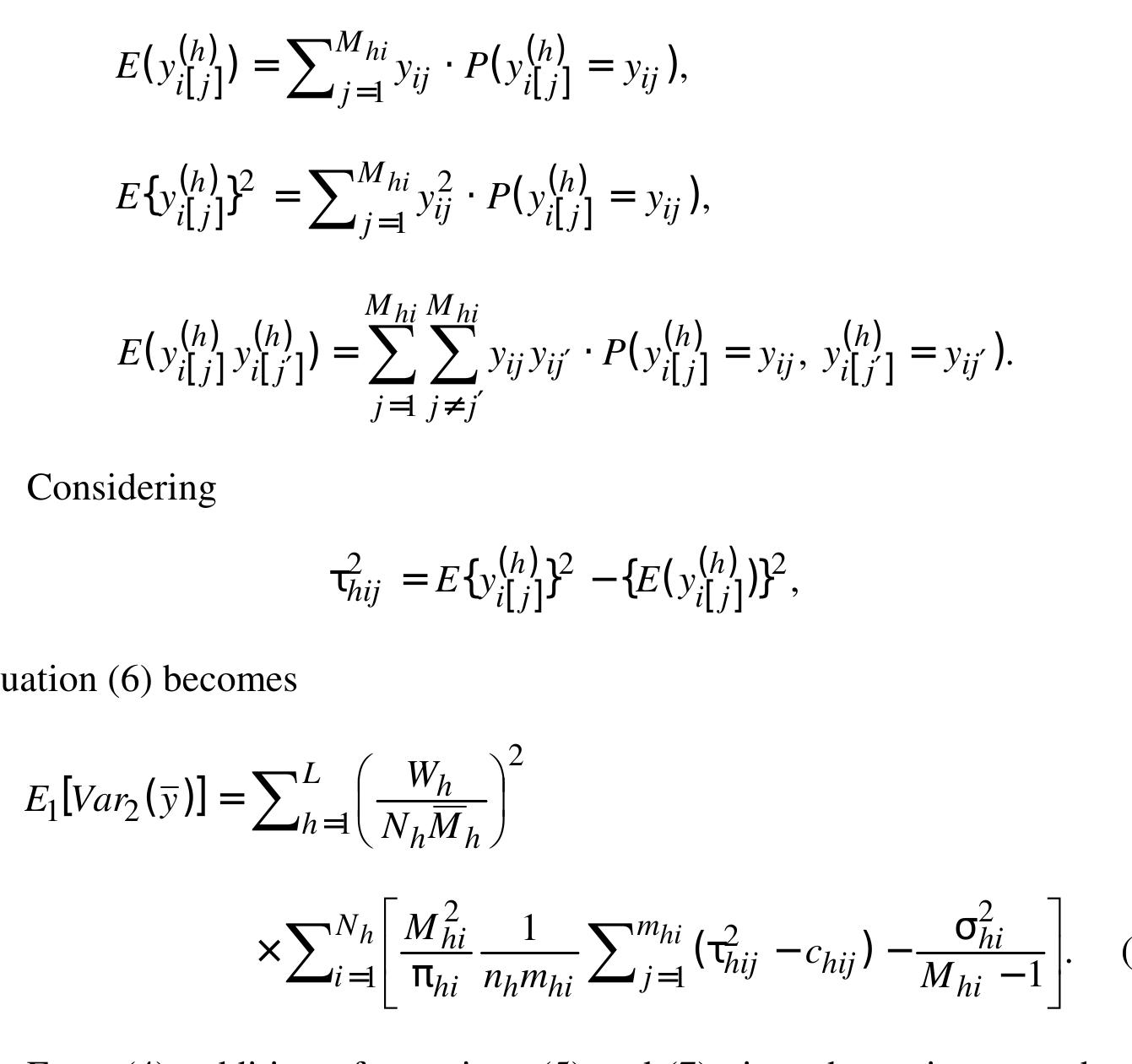 Figure 2 - STRATIFIED TWO STAGE CLUSTER SAMPLING DESIGN WITH