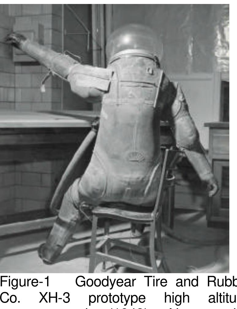 Teflon lined metal tube (Fig.1). The cable assisted shoulder joint rendered good lateral/medial motion (picking the whole arm up and down), though as the arm was raised past the neutral point of the joint it tended to rapidly “pop” upward/downward as the cable passed he center or pressure. It also allowed a imited adduction/abduction motion sweeping the shoulder fore and aft), hough to perform this latter/medial unction exacted a high metabolic price, as the cable and tube were a high riction area. This high friction equated to high torque and thus meant that the joint required considerable effort to initiate motion (Fig.2).  