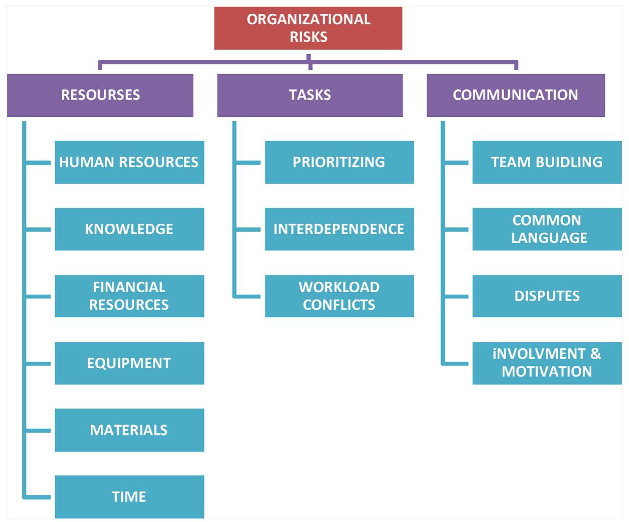 Organizational risks breakdown structure.