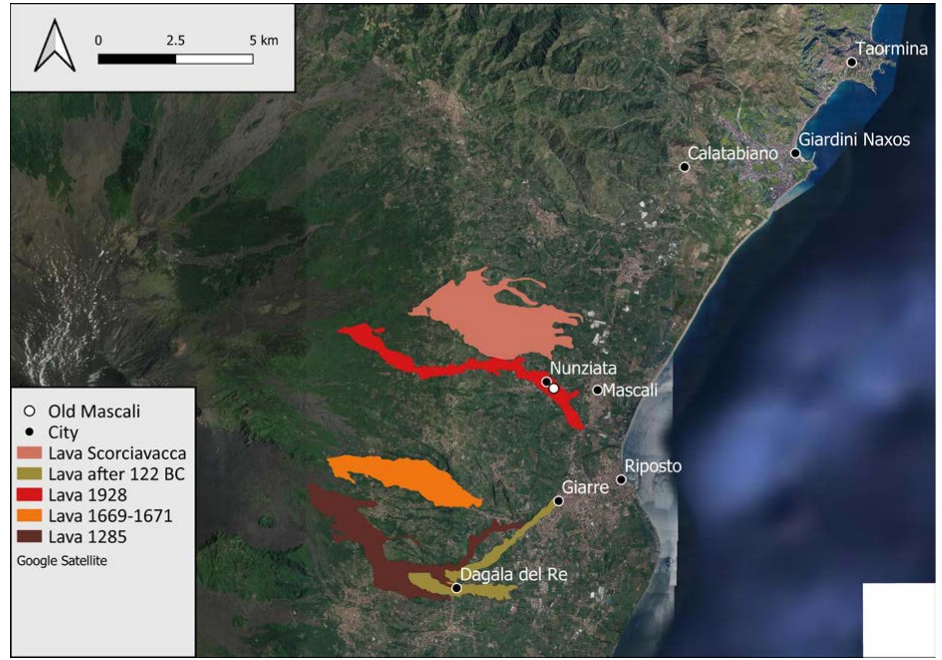 PDF) Archaeology and geomorphology of an area: new interpretations of  long-term settlement logics from Prehistory to the Byzantine period across  the central-eastern slopes of the Etna volcano, image size:1891x1325