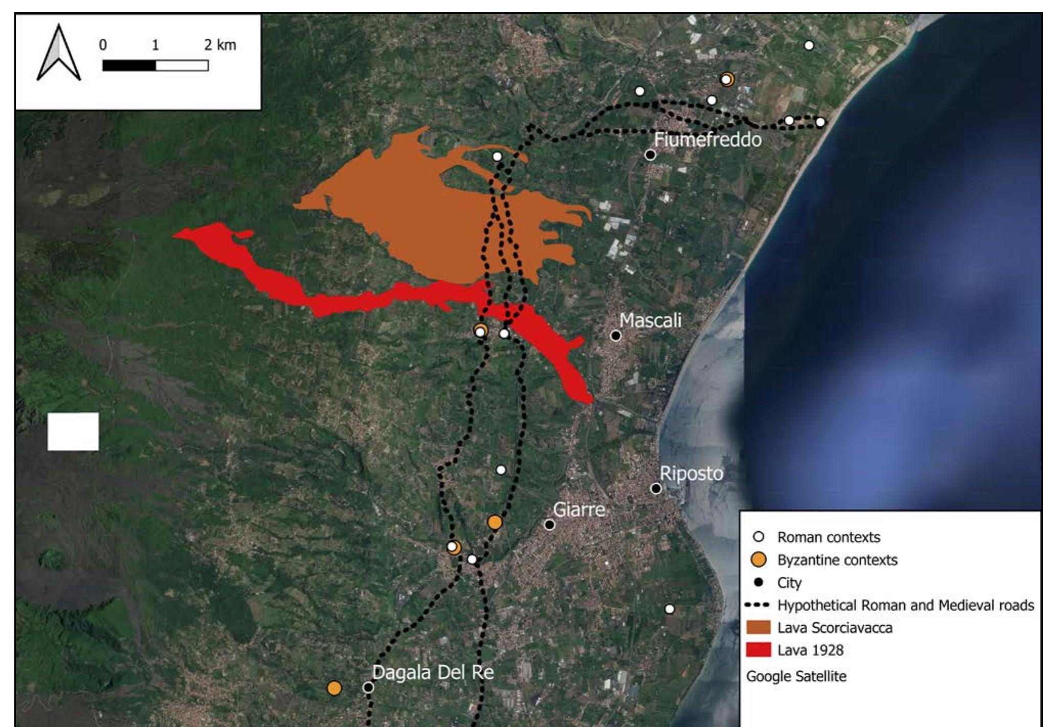 PDF) Archaeology and geomorphology of an area: new interpretations of  long-term settlement logics from Prehistory to the Byzantine period across  the central-eastern slopes of the Etna volcano, image size:2053x1422