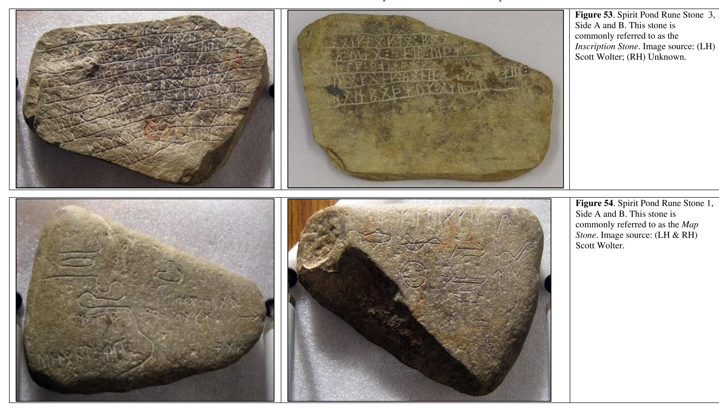 Walter J. Elliot, Jr. discovered the Spirit Pond Rune Stones (SPR) in 1971. Elliot, who was an avid collector of Native American arrowhead points, was combir shoreline of the Morse River/Spirit Pond (Phippsburg, ME) area in a small dinghy. A few weeks prior to Elliot’s discovery, a powerful low depression weather sys mpacted the area. The high winds, rain, and actions of the heavy surf/tidal flow churns roiled the exposed shorelines. Point hunters target their search efforts for th ifter these types of storms. Taking a break on the shore, Elliot noticed an unusual looking stone in nearby washout hole. Three of the rune stones were found withi washout hole. The fourth runic-inscribed stone — the Amulet Stone — was located in a nearby Native American shell heap.! 