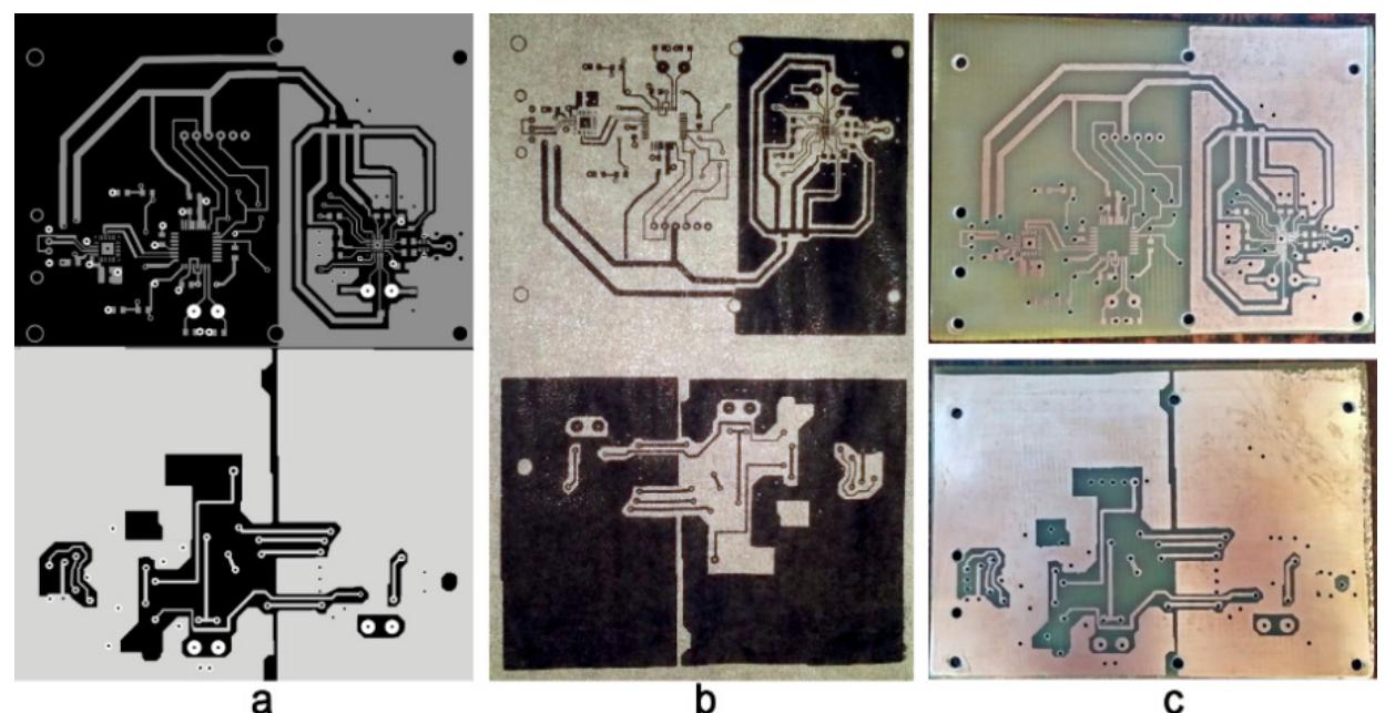 Spectrum analyzer pcb on chipcon cc2500: in the graphic