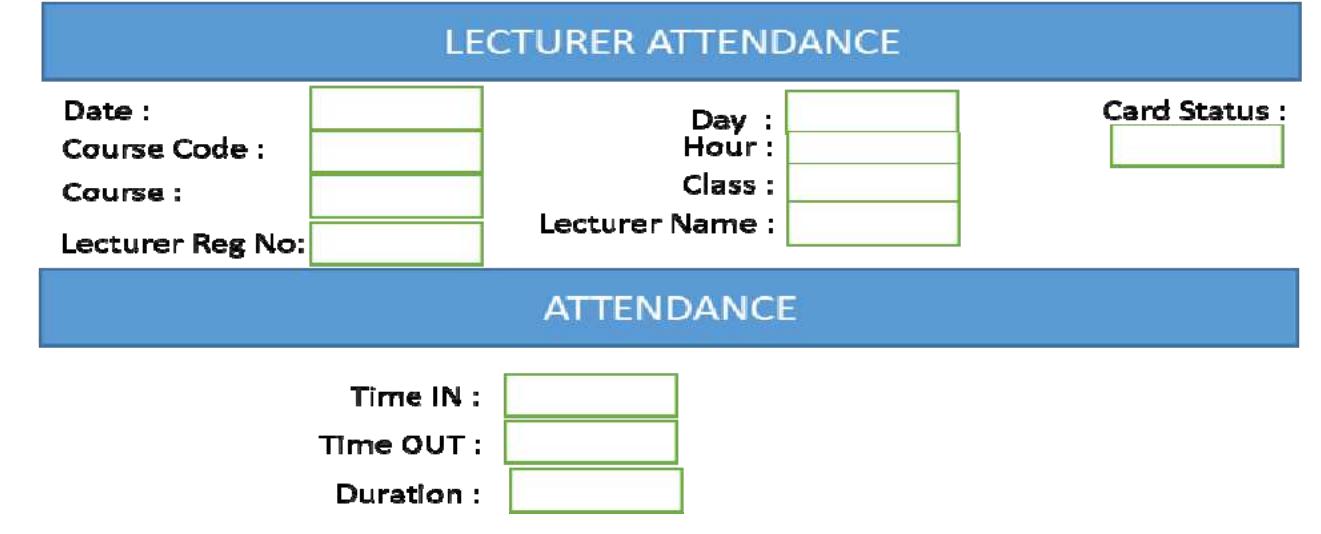(PDF) Design and Development Of Lecturer Attendance System Using Radio ...