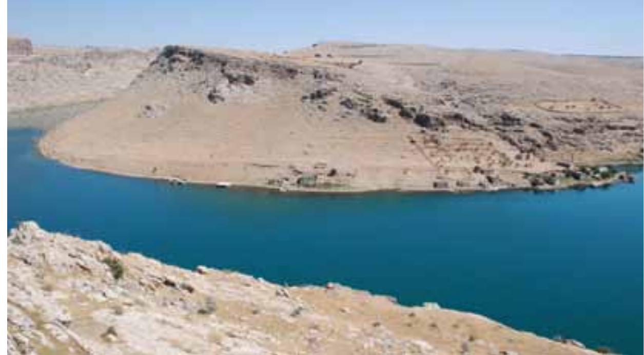 The Euphrates River north of Rumkale. 