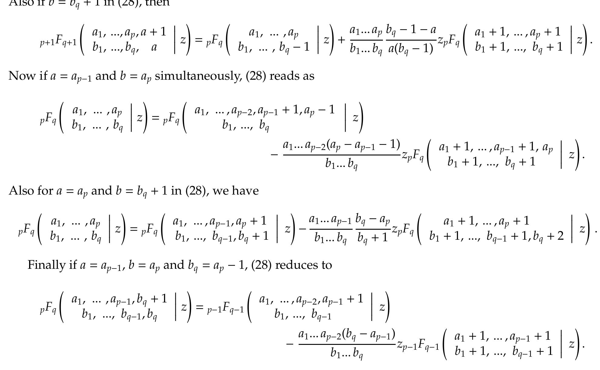 (PDF) Generalized hypergeometric identities with extra parameters