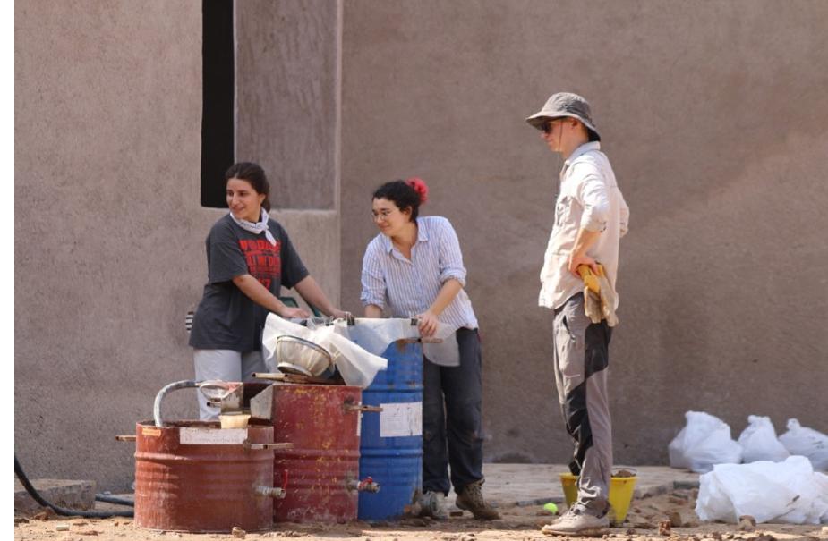Figure 5. Soil flotation system for archaeobotanical sampling. Photo Davit Naskidashvili. 