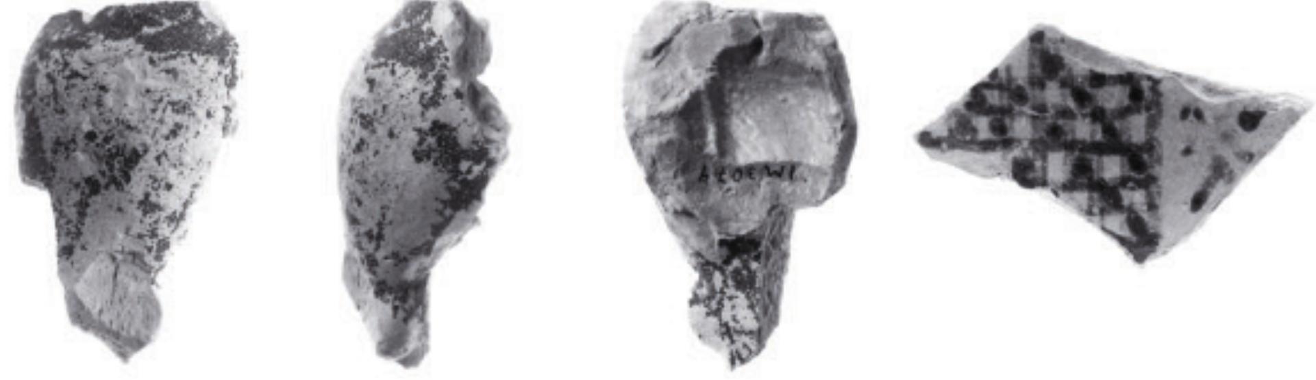 Fig. 6. Horse-pyxis and body sherd from an amphora(?) from the sanctuary at Isthmia (courtesy of the American School of Classical Studies, Excavations at Isthmia). 