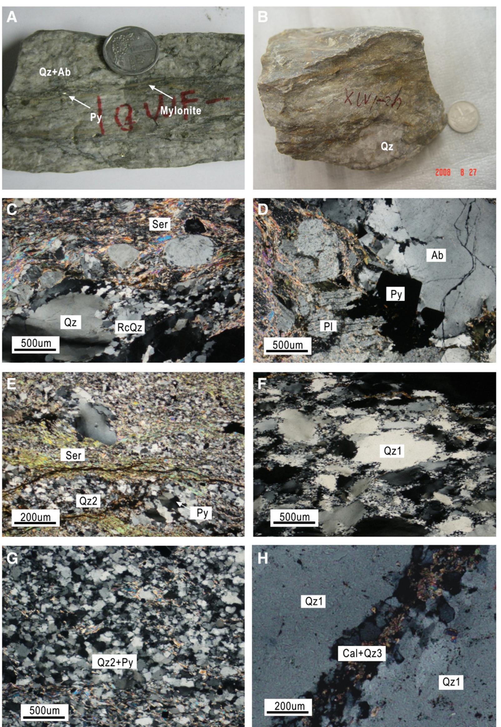 Sericitization Figure 4 - from Geology and fluid evolution of the Wangfeng