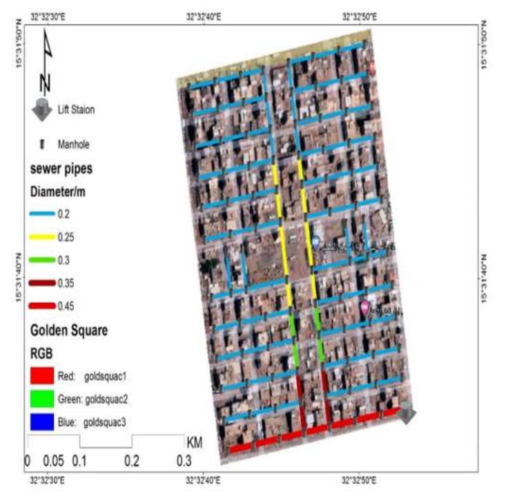 Figure 12 - Redesign and Mapping of Underground Sewerage