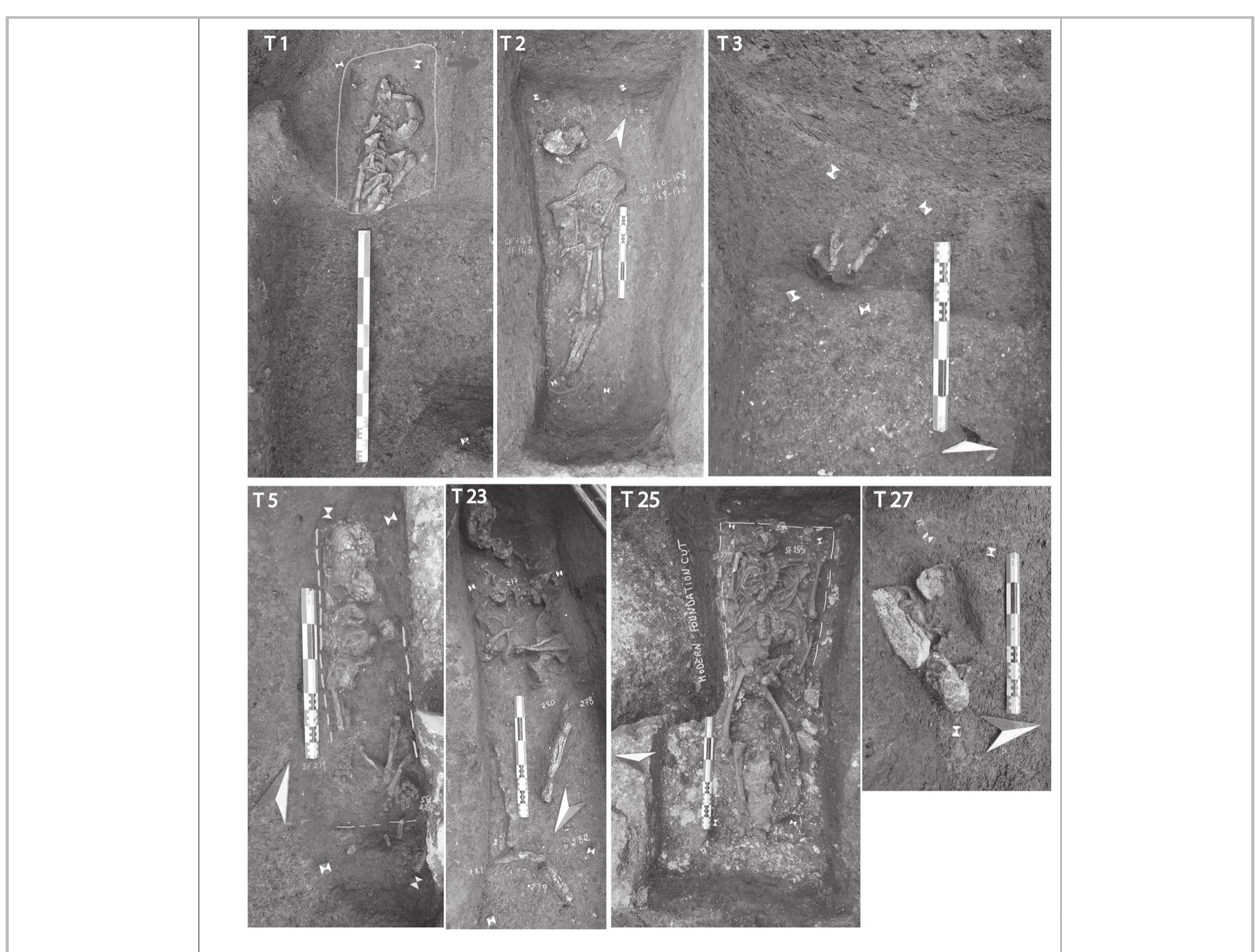 Fig. 31- Tombs 1, 2, 3, 5, 23, 25, and 27 (1st-2nd century ap). 