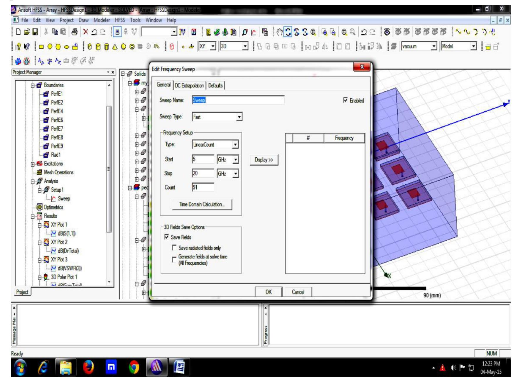 Figure 4 - from Microstrip Patch Antenna Array Design to