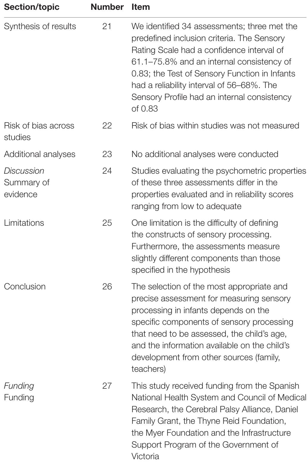 (PDF) Assessment of Sensory Processing Characteristics in Children ...