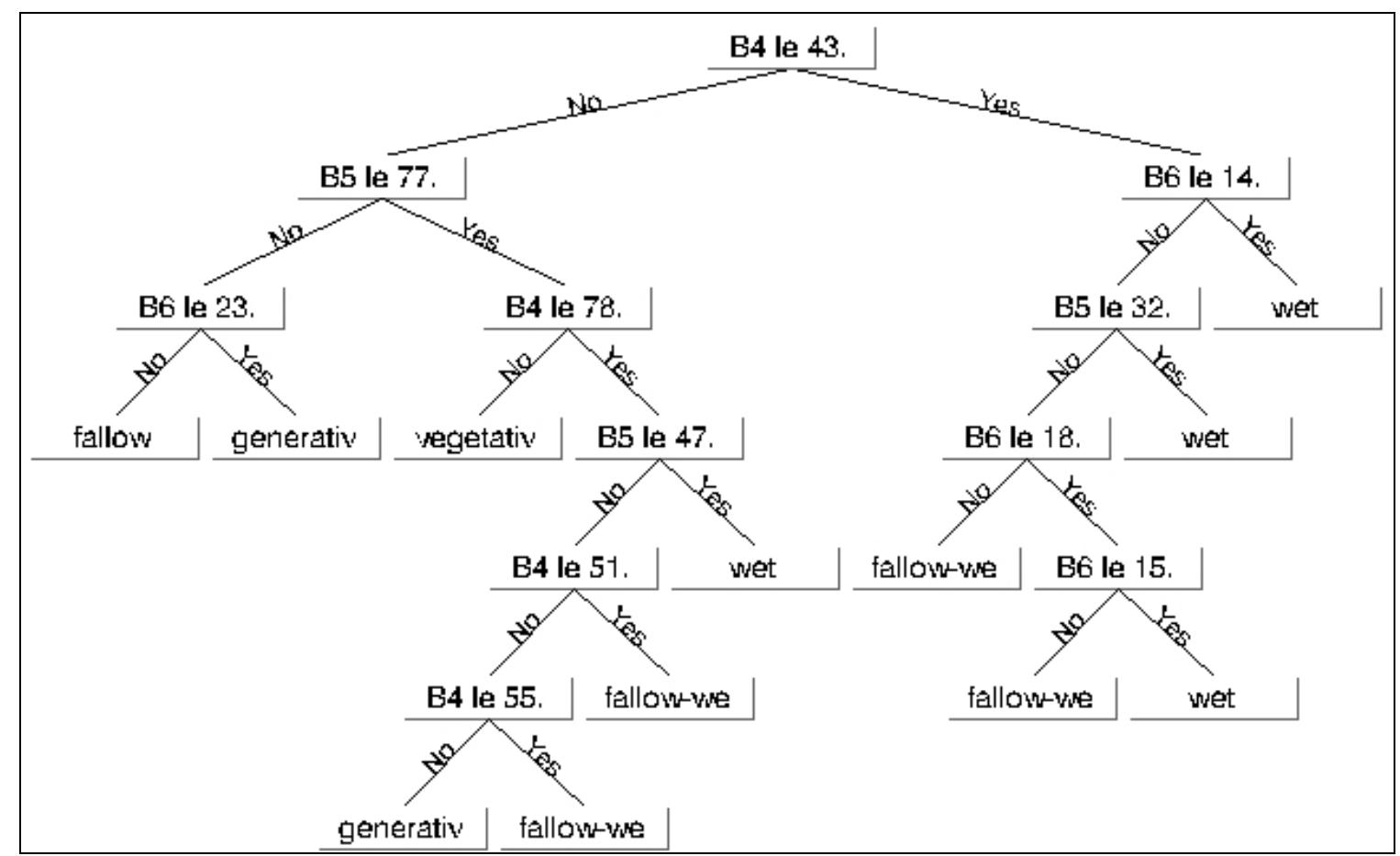 Decision tree of east java dataset