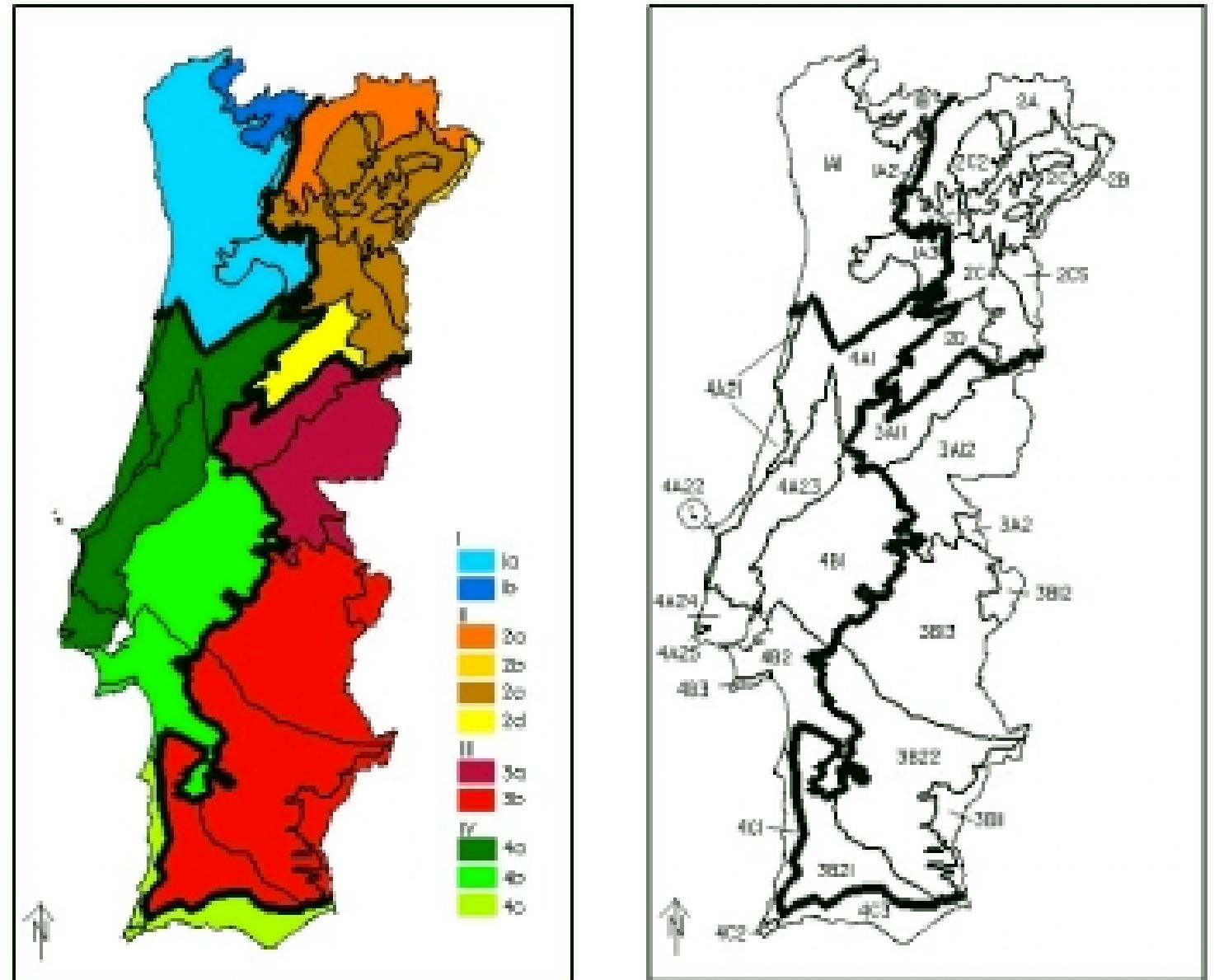 The three greek core river types and sampling stations used