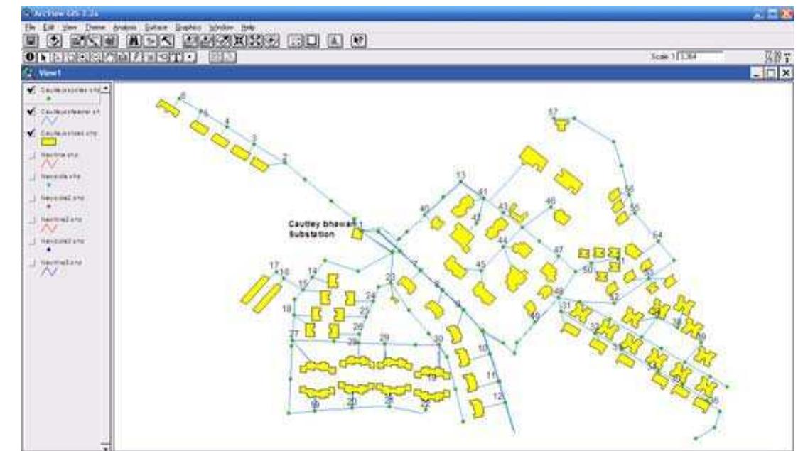 Figure 6 - Optimum Routing of Distribution System Network