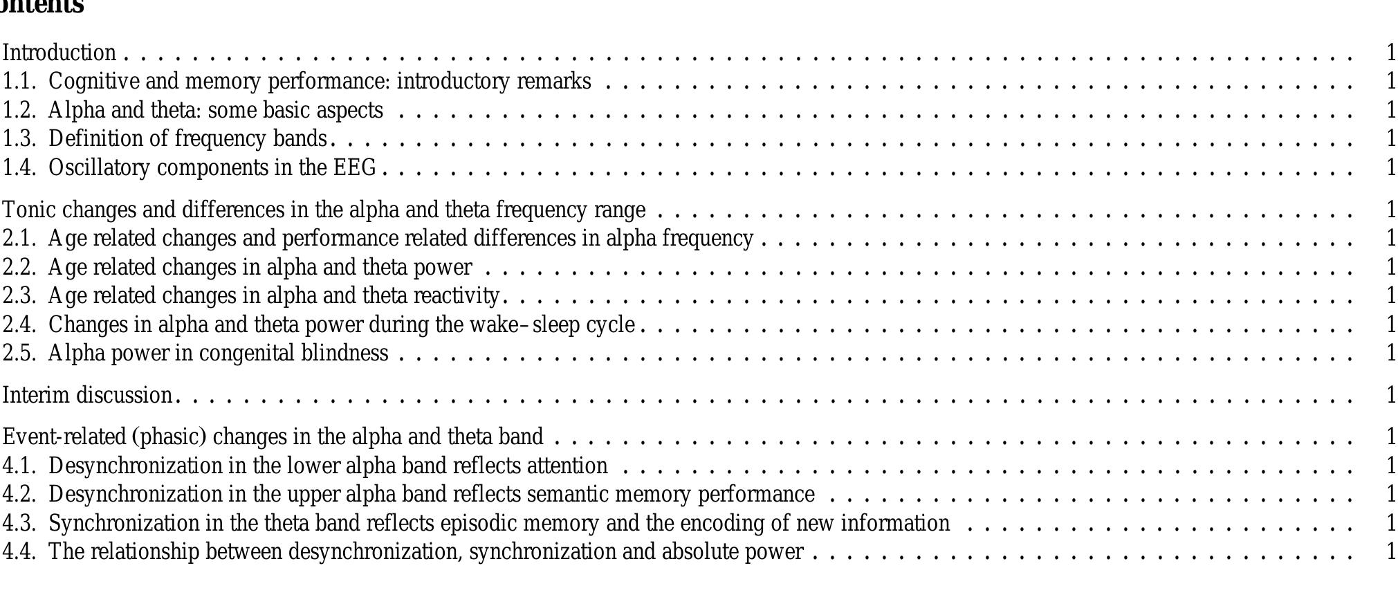 (PDF) EEG alpha and theta oscillations reflect cognitive and memory ...