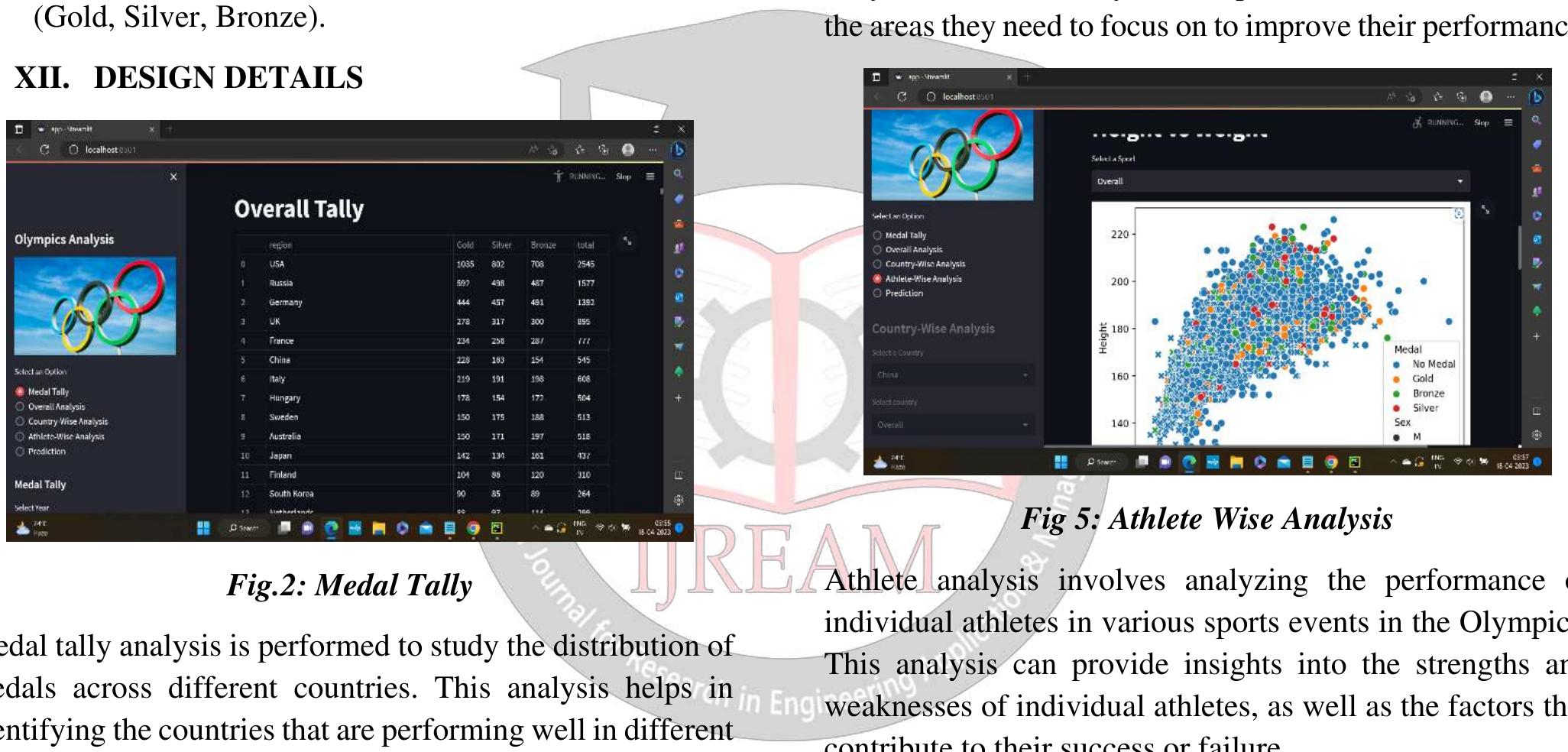 (PDF) Olympics Data Analysis Web App Lication and Prediction Using ...