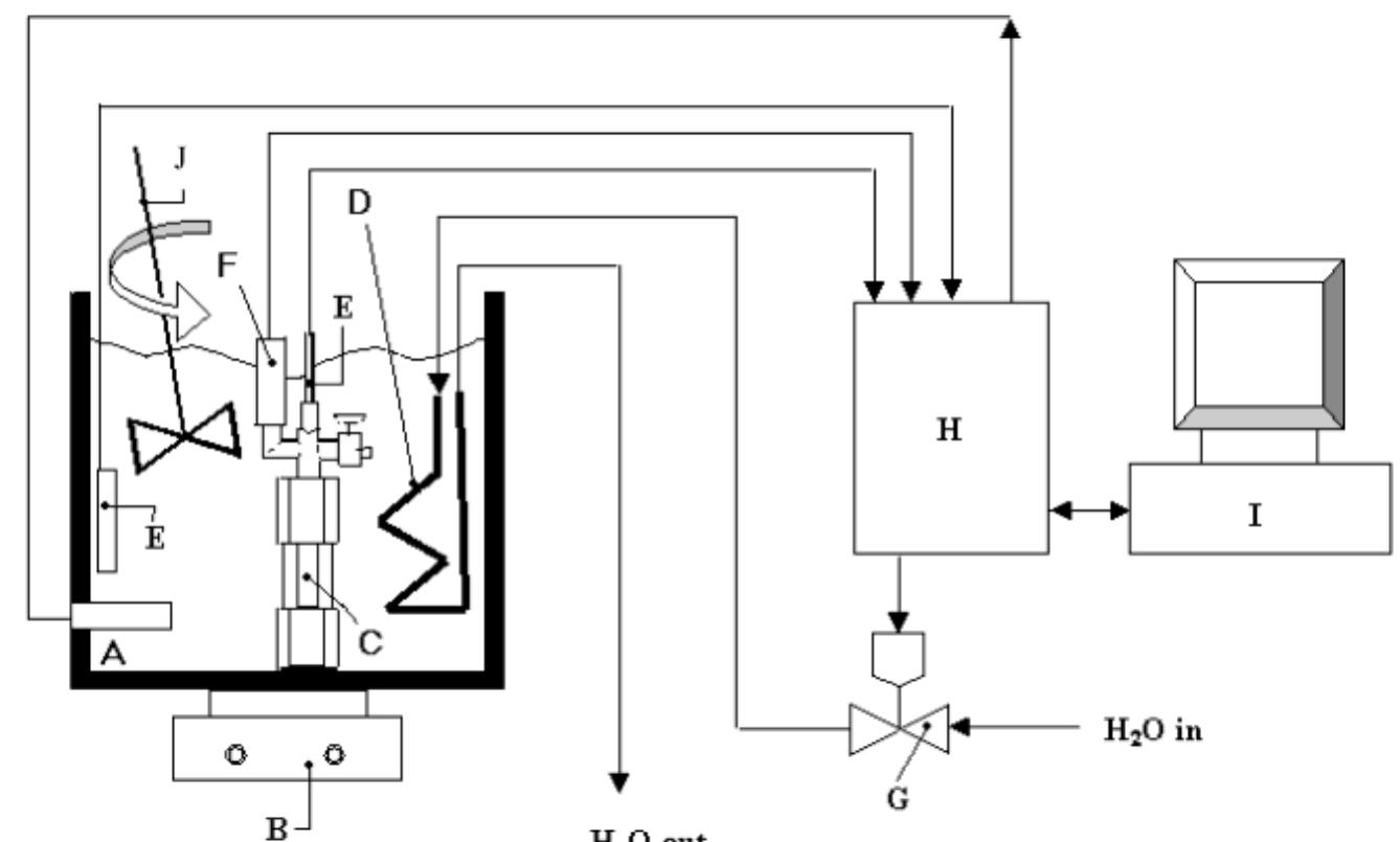 Schematic diagram of the polymerization apparatus: (a)