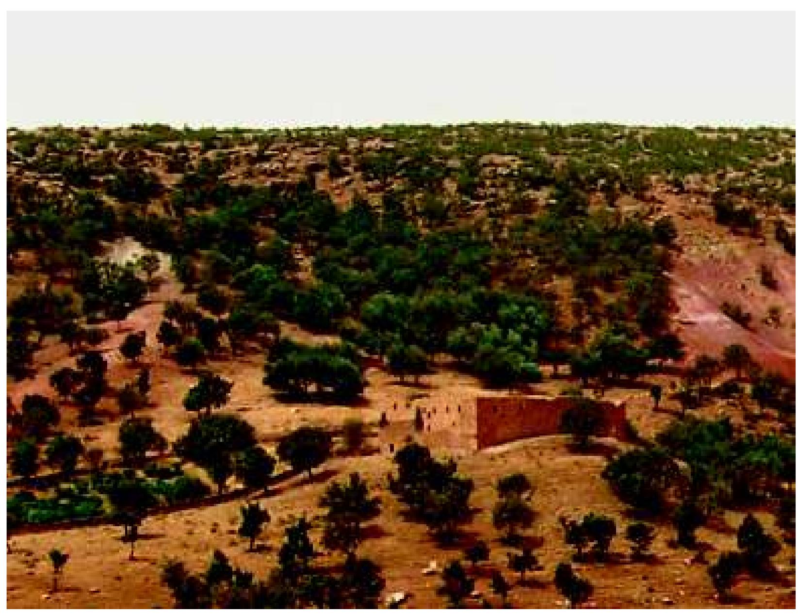 Fig. 12: Mar Audishio monastery: looking south-west from cave. Photograph: authors, June 2009 