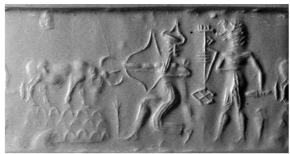 Fig. 20: Impression of Old Akkadian seal, unprovenanced (BM 89074). © Trustees of the British Museum 