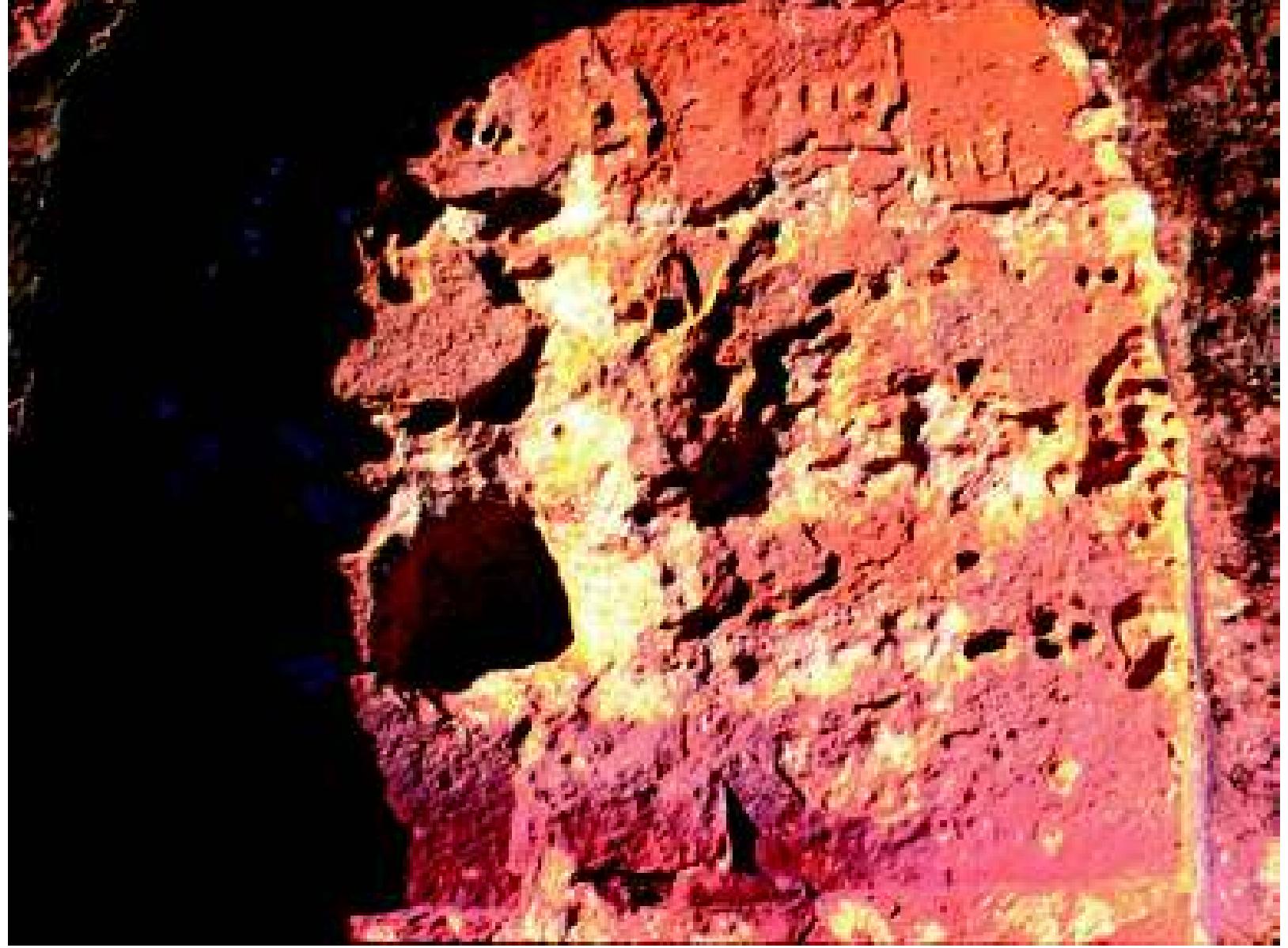 Fig. 39: Khanes: Rock-cut stela showing Sennacherib and divine symbols Photograph: S. N. Shaw Reade, c. February 1973 