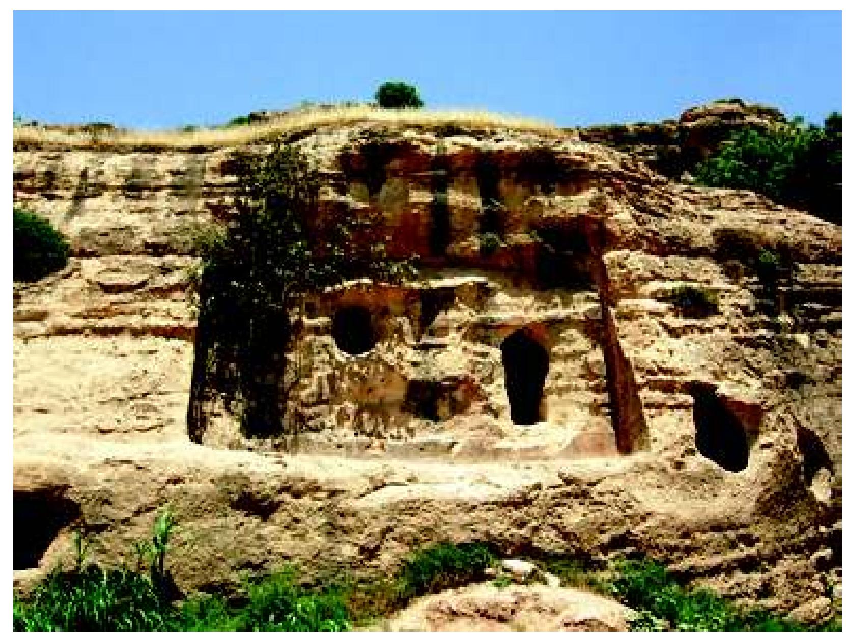 Fig. 41: Khanes: Looking north-west at Rider Relief. Photograph: authors, June 2009 