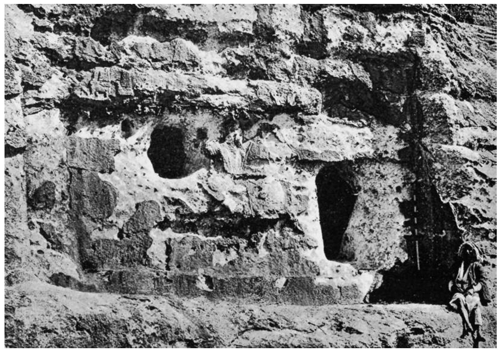 Fig. 45: Khanes: Rider Relief. Photograph: Bachmann, May 1914. Bachmann (1927, Taf. 19) 