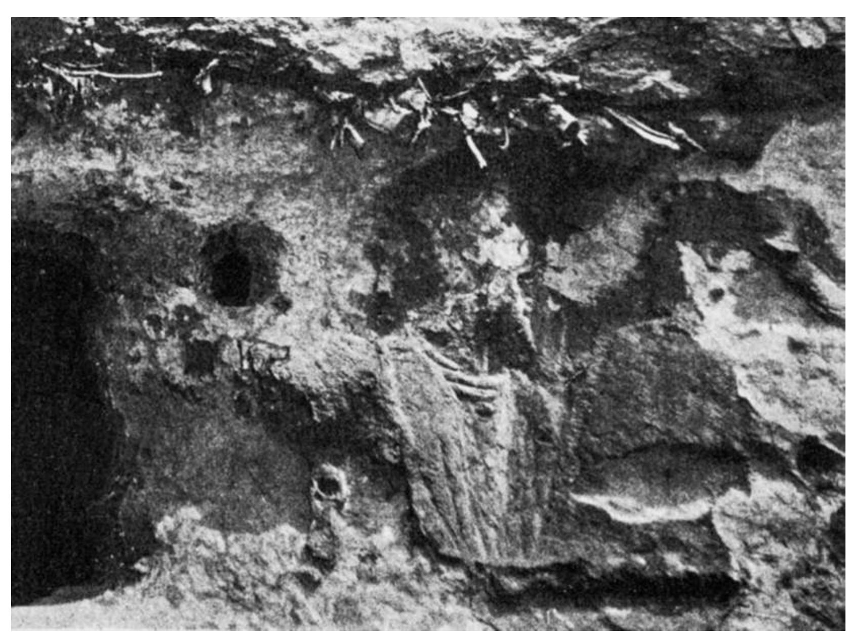 Fig. 56: Khanes: Rider Relief, rider. Photograph: Bachmann, May 1914. Bachmann (1927, Taf. 20, detail) 