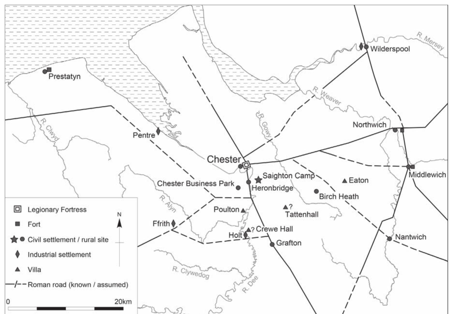 (PDF) Excavations at Chester. Roman land division and a probable villa ...