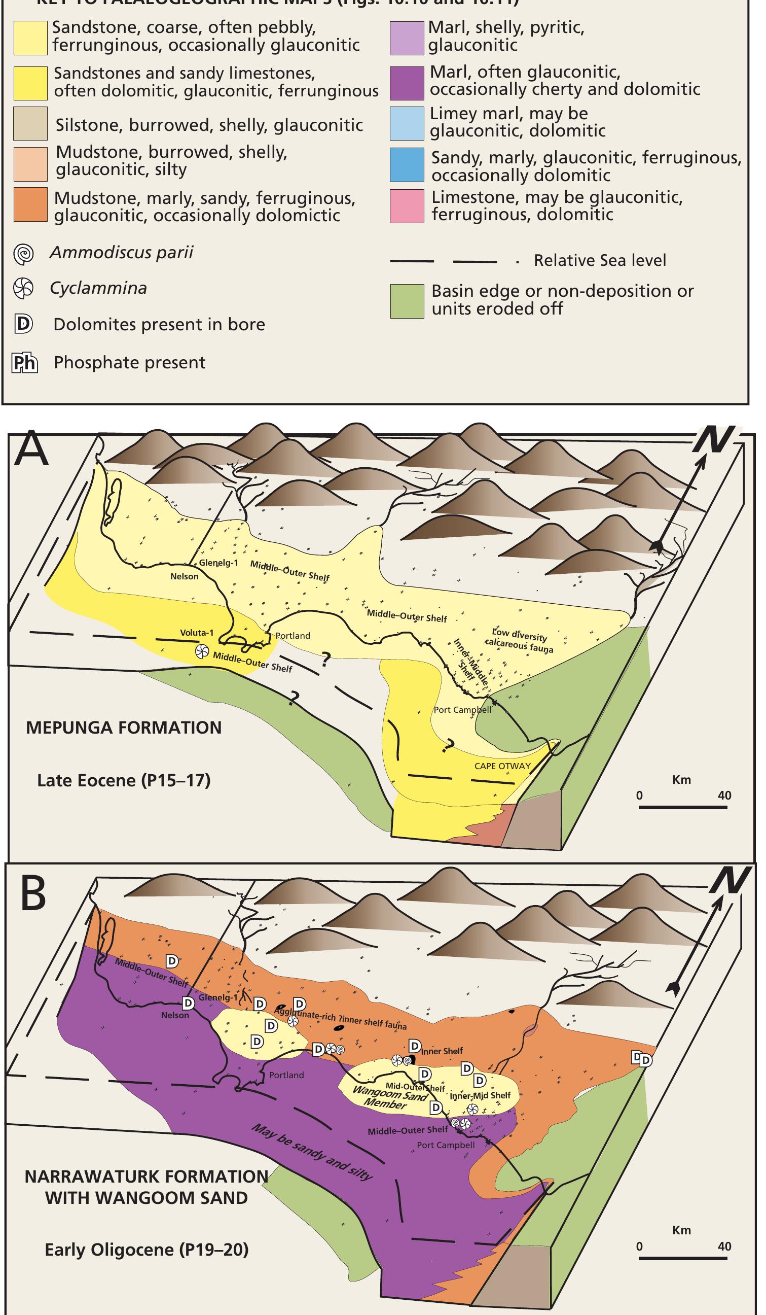 10: palaeogeographic maps for the late eocene mepunga