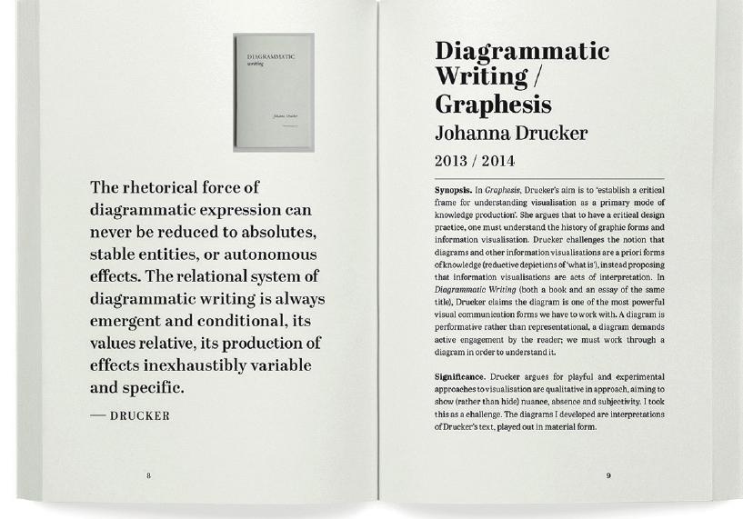 Notes on drucker’s graphesis and earlier book, diagrammatic