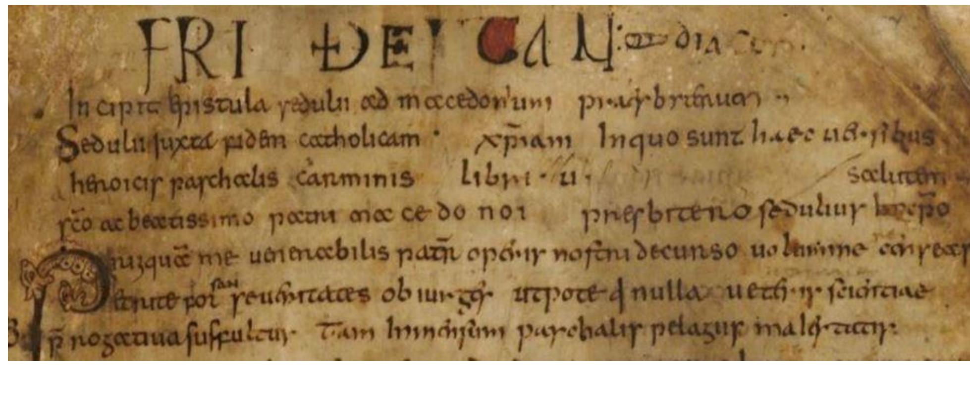 bound in the same volume as MS. A, and containing the words FRIDESTAN diacon[us], in what  another part of the picture for consideration. The dioceses of Winchester and of Sherborne were  copyist is the operative who restores some sections of the works of the poet, Caelius Sedulius, 