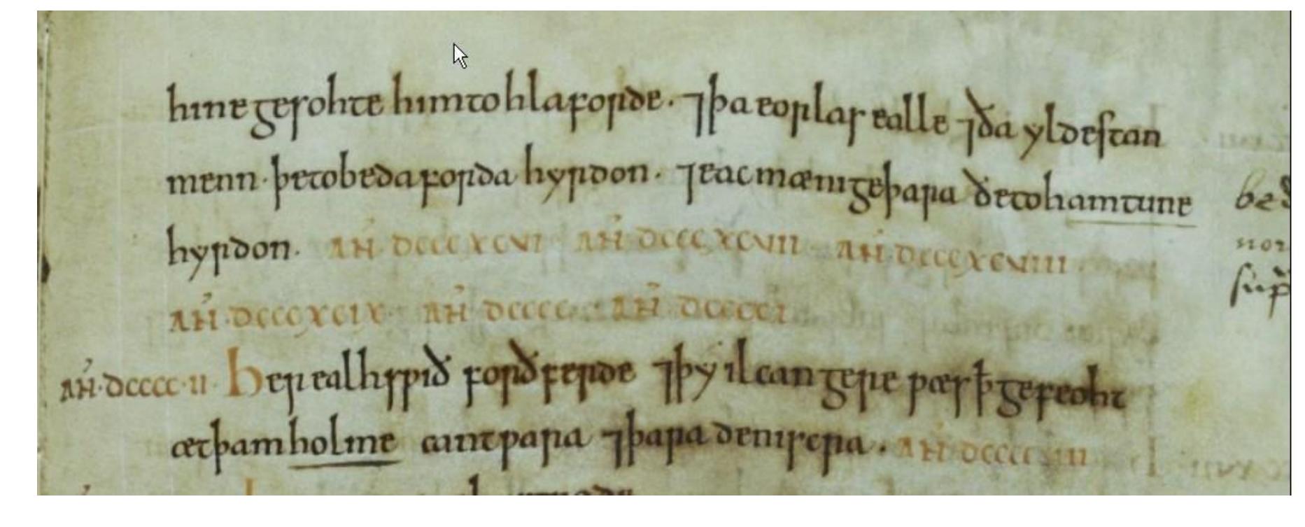 unlikely to have commenced with a series of blank annal-numbers.  at this juncture. Perhaps he decided to overlook the fact that an originally-independent text was 
