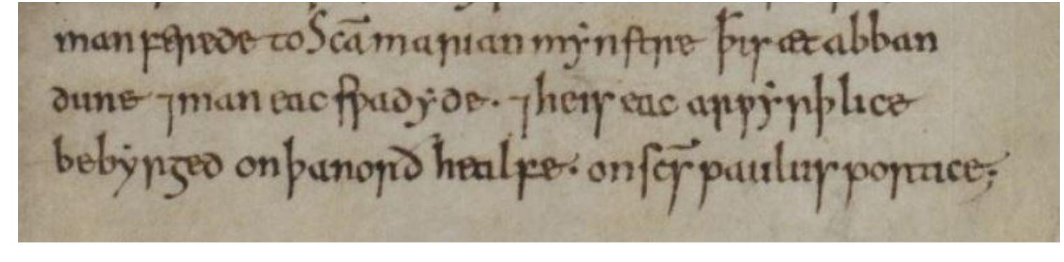 writes them in:  somewhat different slope. It may be that the scribe pauses briefly to seek out the facts, and then 