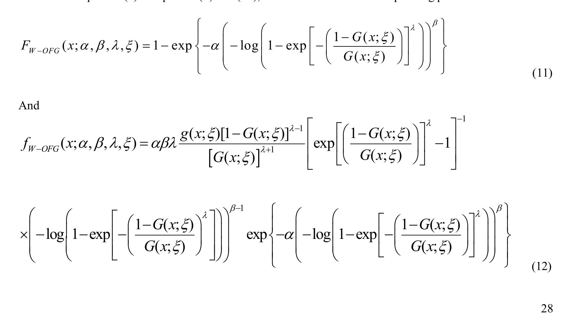 Figure 1 - from A New Generalized Weibull- Odd Frѐchet