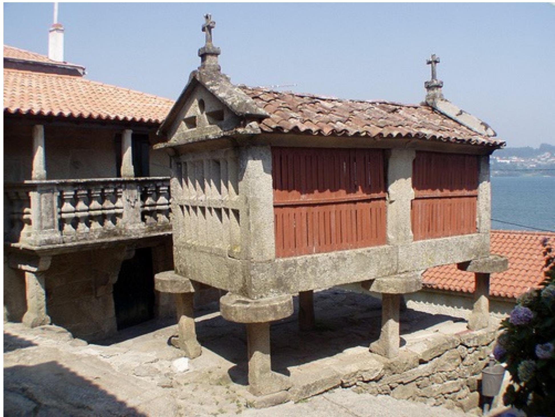 Fig. 13. Combarro: another example of "horreos" located along the coast  Bibliographical References 