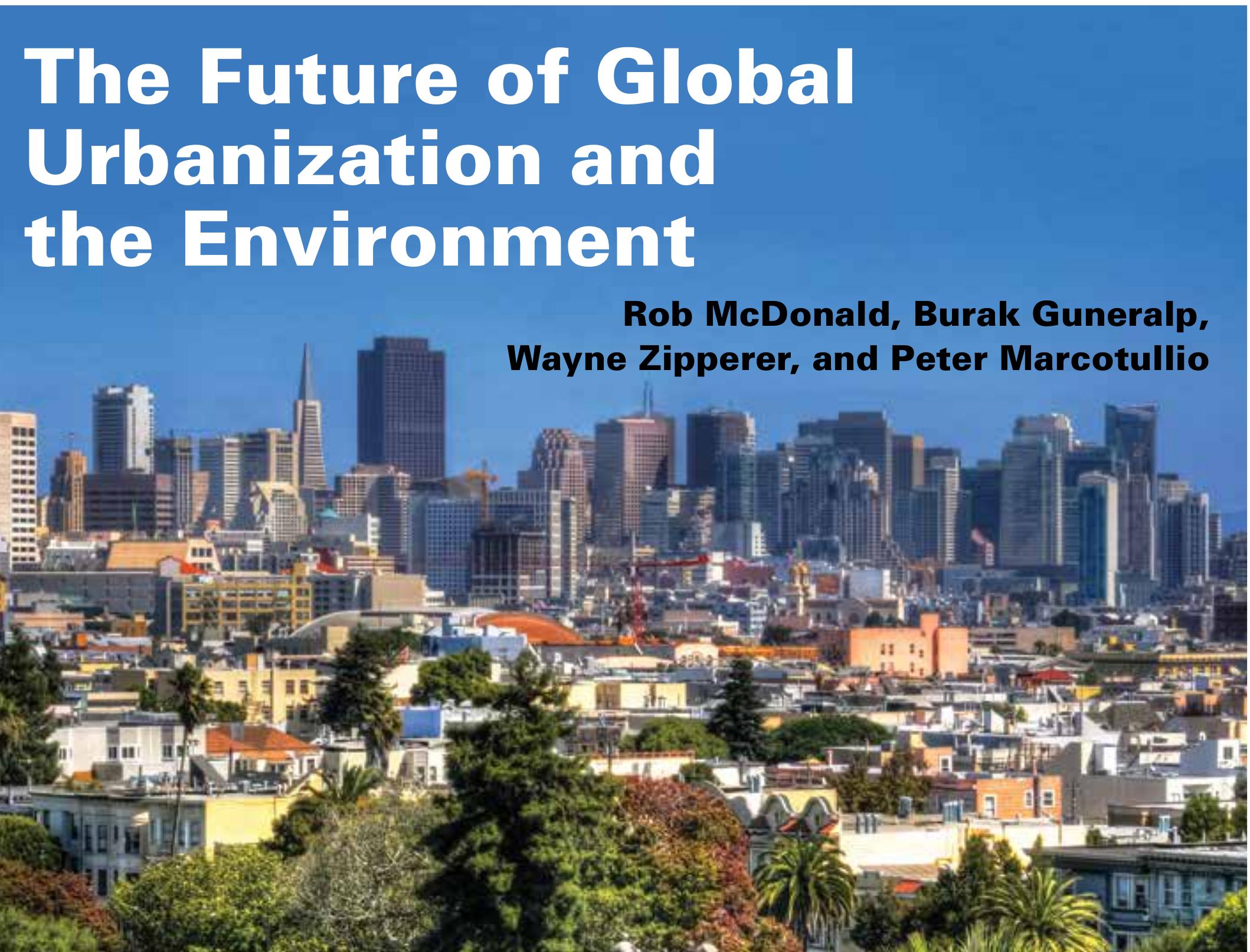 (PDF) The future of global urbanization and the environment