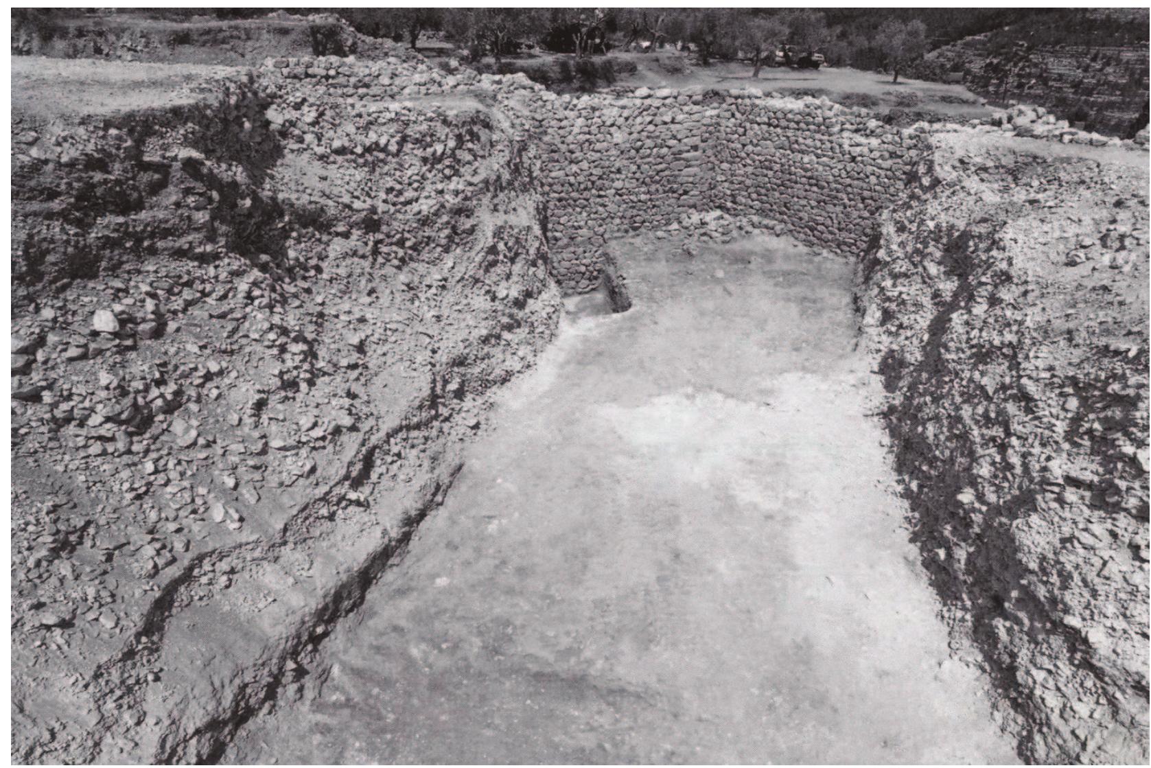 Figure 6. A section in the rampart located along the facade of the fortifications; photographed by S. Amami. 