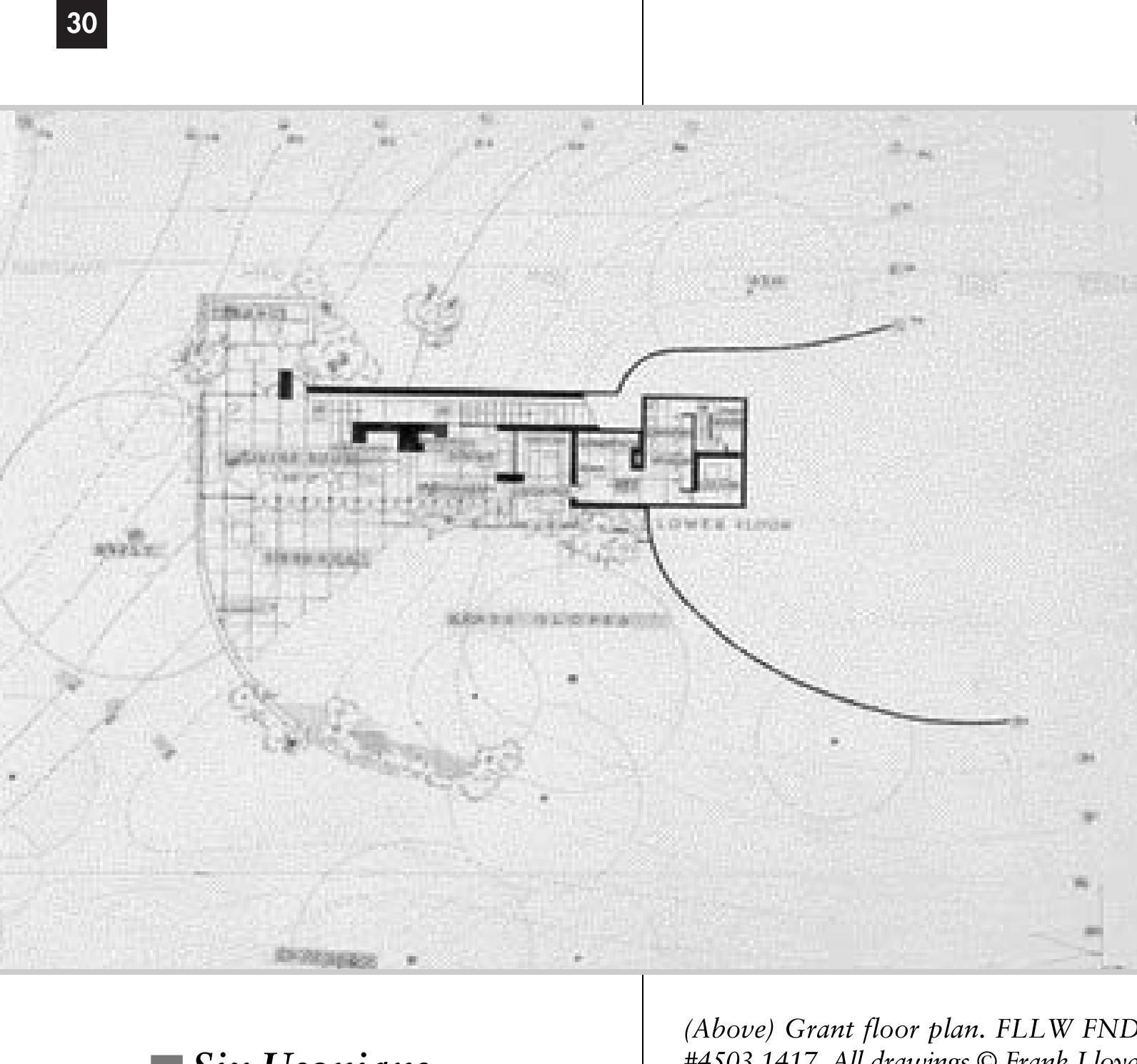 Lee Wright House Plan ARCHI/MAPS | Frank Lloyd Wright Architecture,