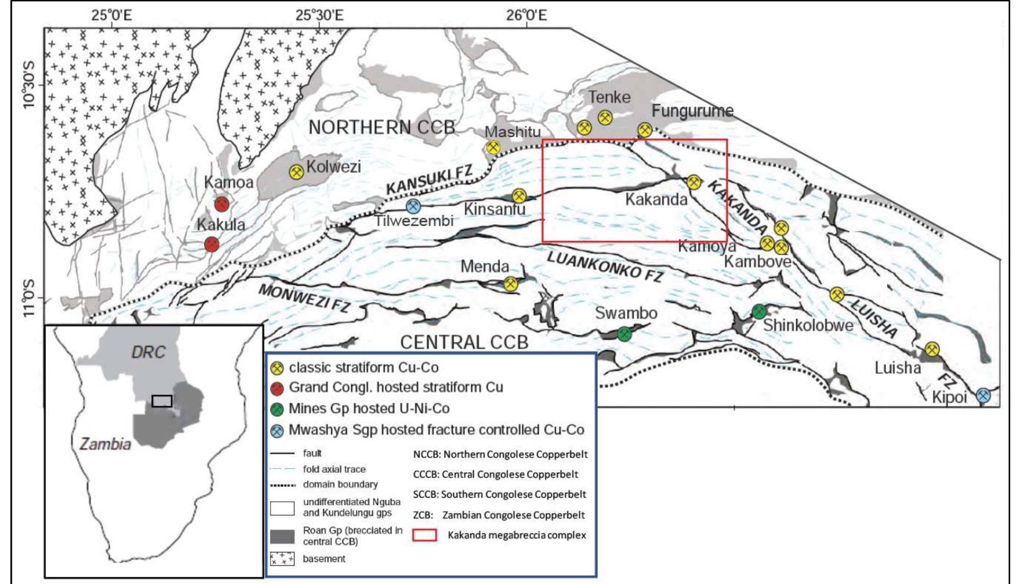 (PDF) Geology of Kakanda, D.R.C. : implications for lithological and ...