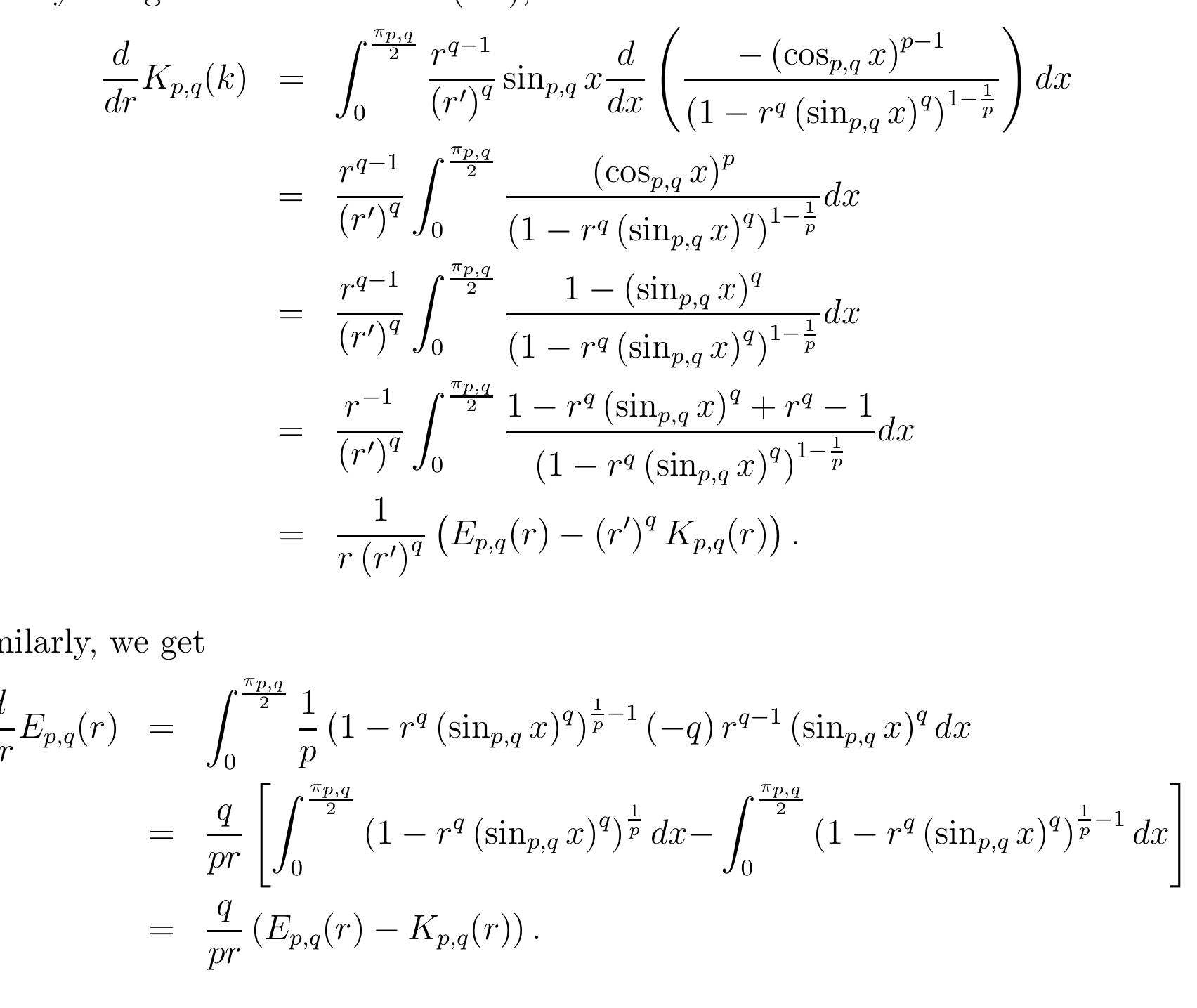 (PDF) On Generalized Complete (p, q)-Elliptic Integrals