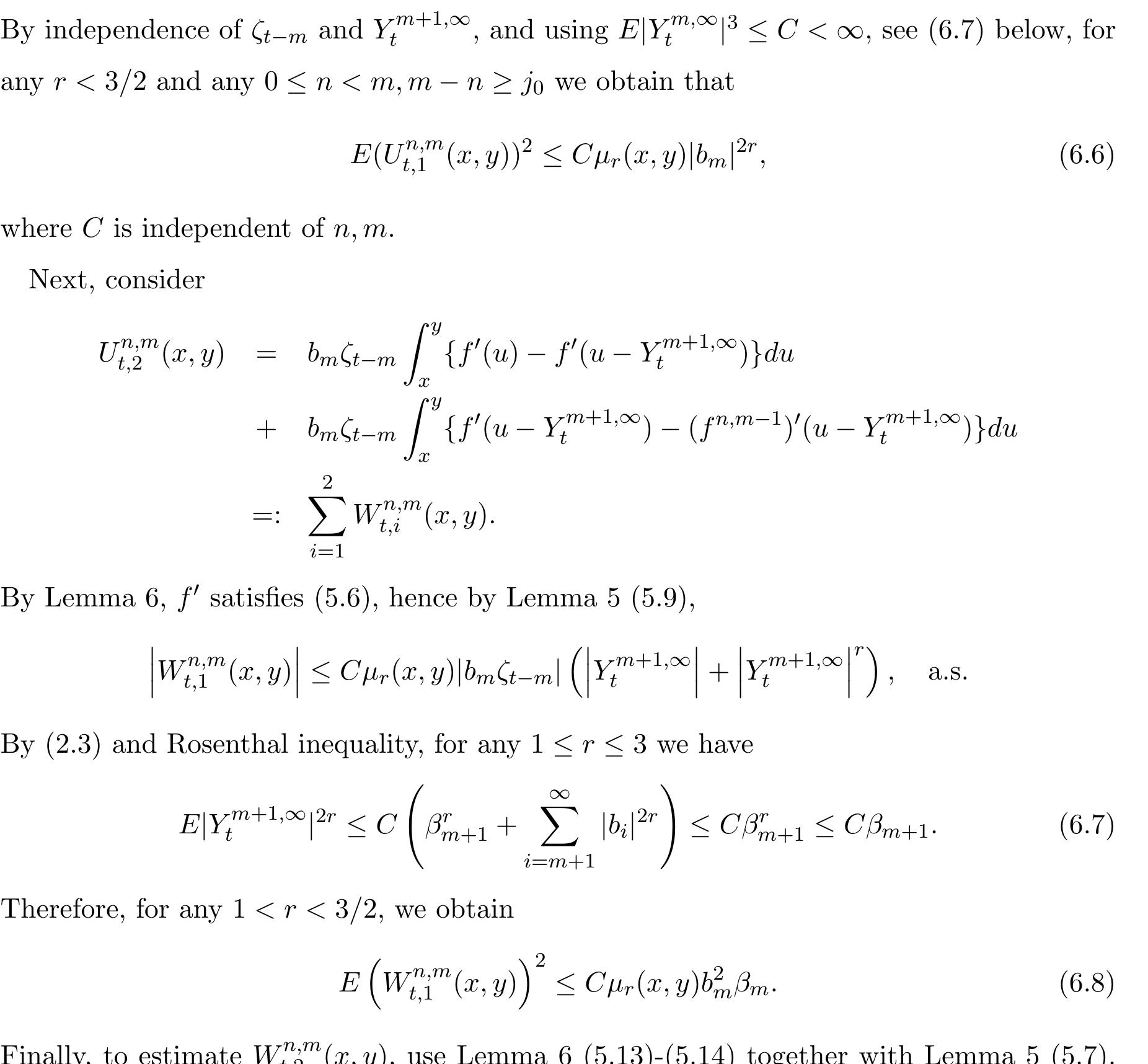 Table 2 - from Functional Limit Theorem for the Empirical