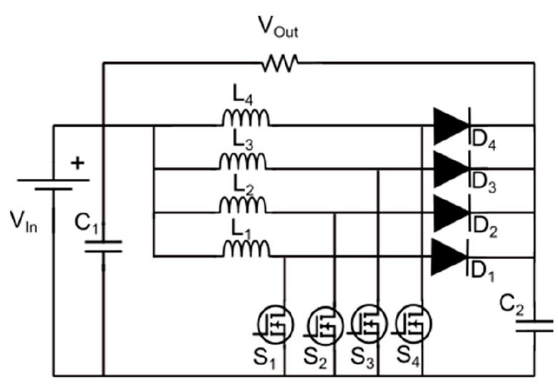 Interleaf Buck Four-phase interleaved buck-boost converter (4pibb). more