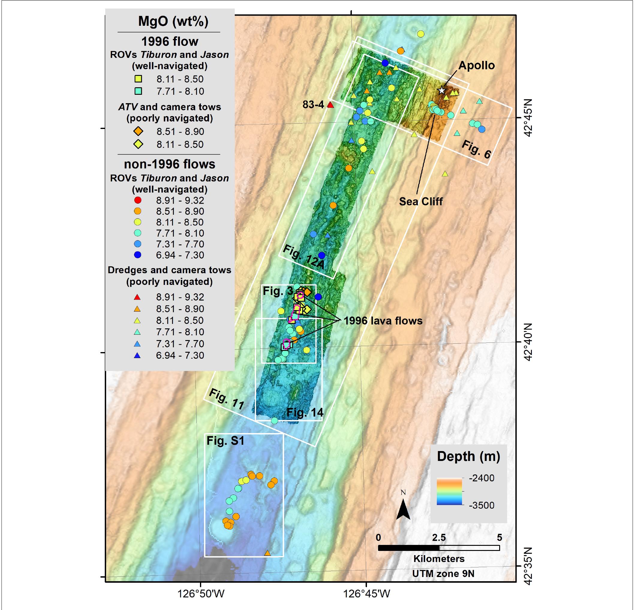 Gorda Ridge (PDF) Lava Flows Erupted in 1996 on North Gorda Ridge Segment and the ...
