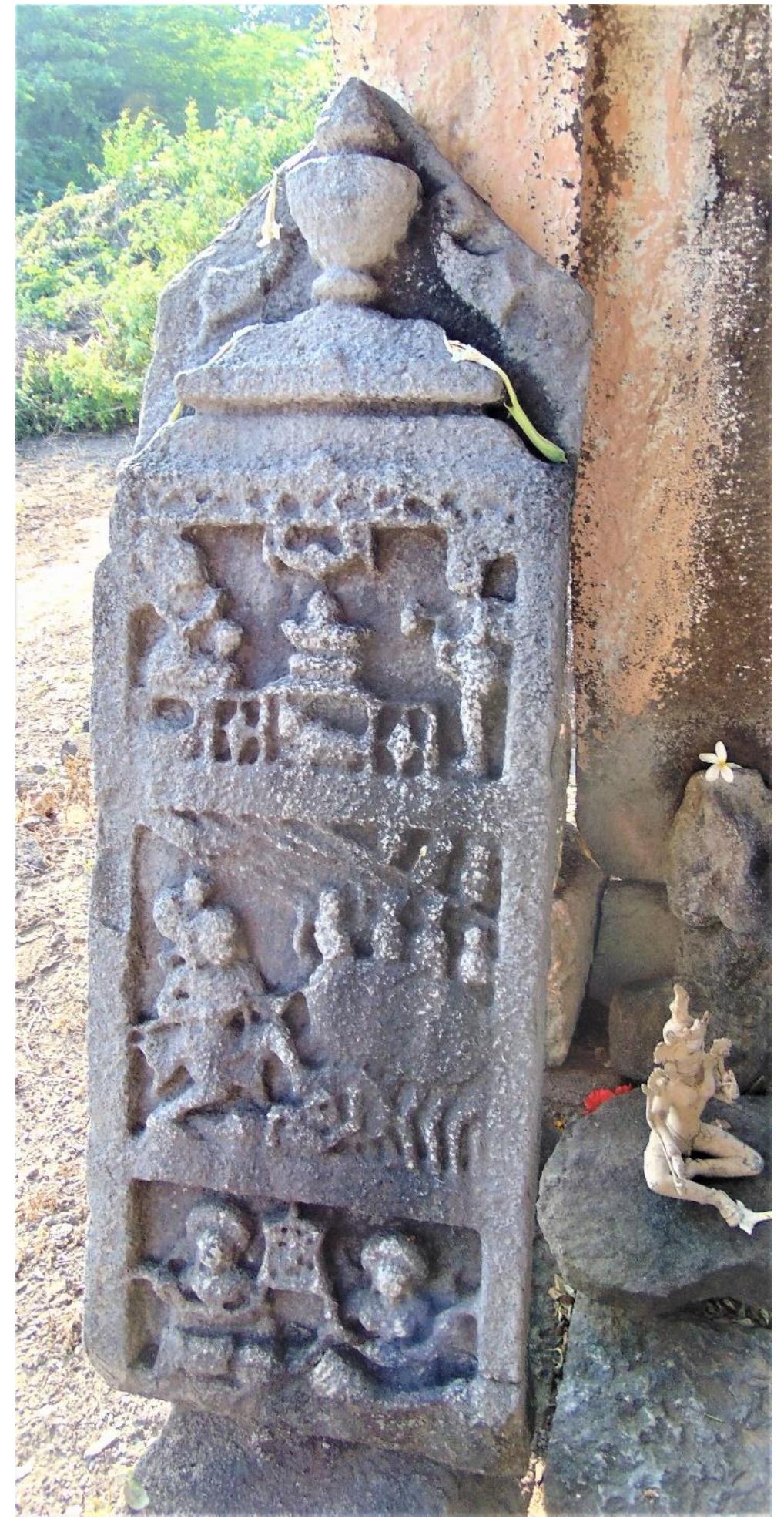 Fig. 5. Hero stone No.3. , Shingarwadi 