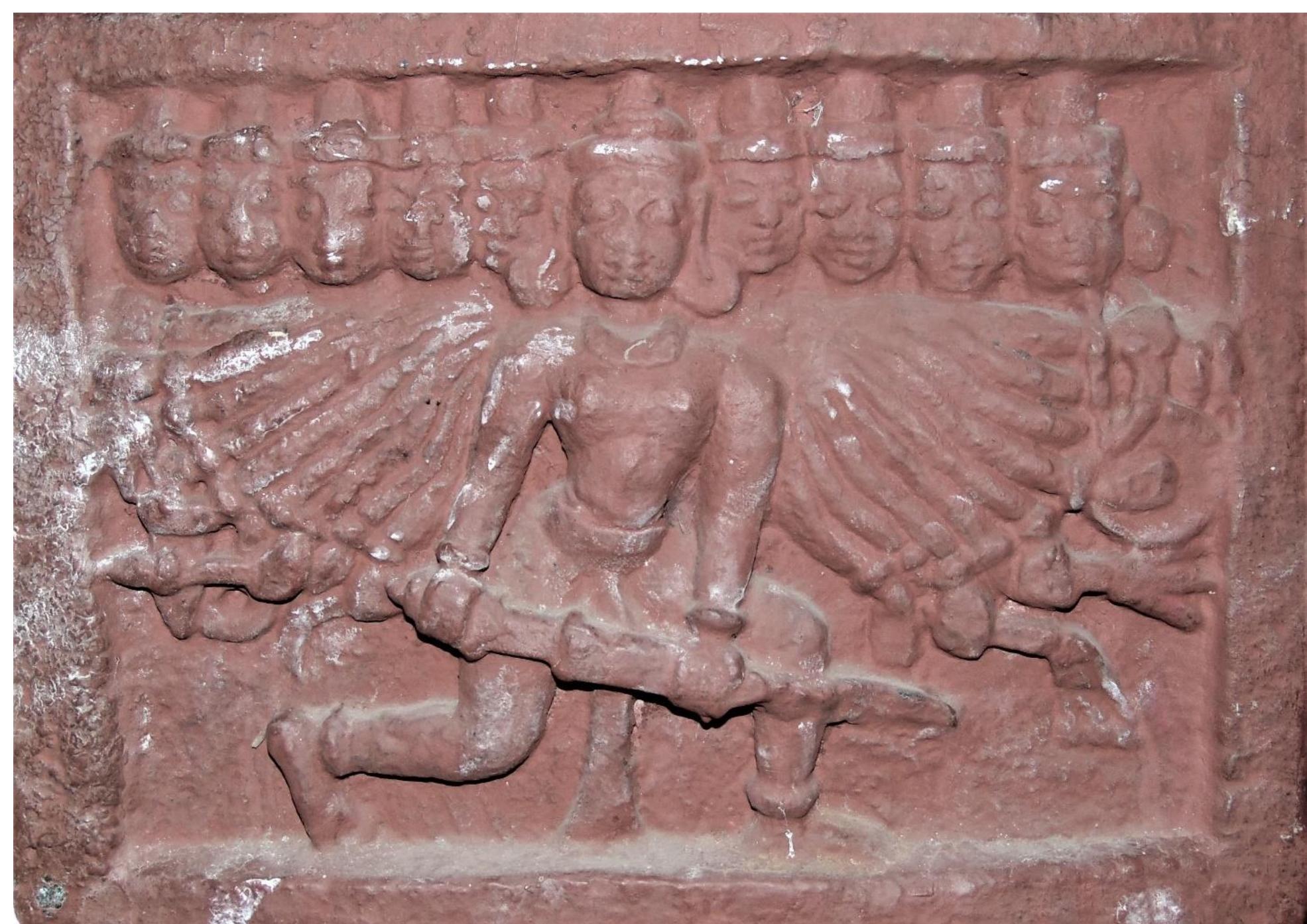 Fig. 10. Ravana, Shambhu Mahadev temple, Sangavi 