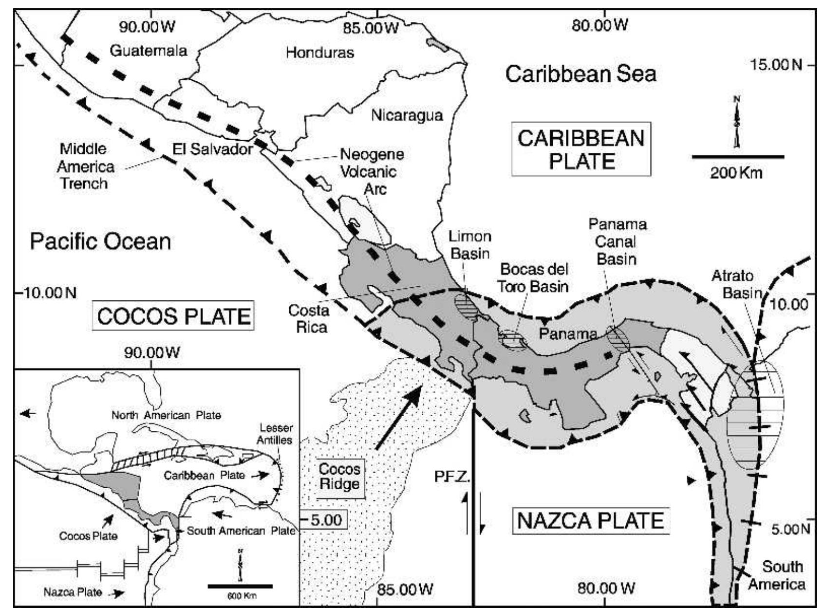 Fic. 5. geological map of escudo de veraguas is- land. ages