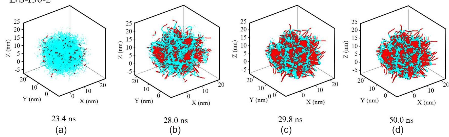 Evolution snapshots of the microstructure of l/s-r30-2 at